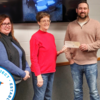 Pictured left to right are (Destinee Umstattd (Agent for James Insurance) Jessica Barr (Agent for James Insurance) Brenda Ensor (Representing the Summer Lunch Program), Ryan James (Owner & Agent of James Insurance), and Jason Chinn (Agent for James Insurance).