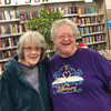 Susan Butler and Carol Kroeckel have worked the past eight years together at the Madison Library.